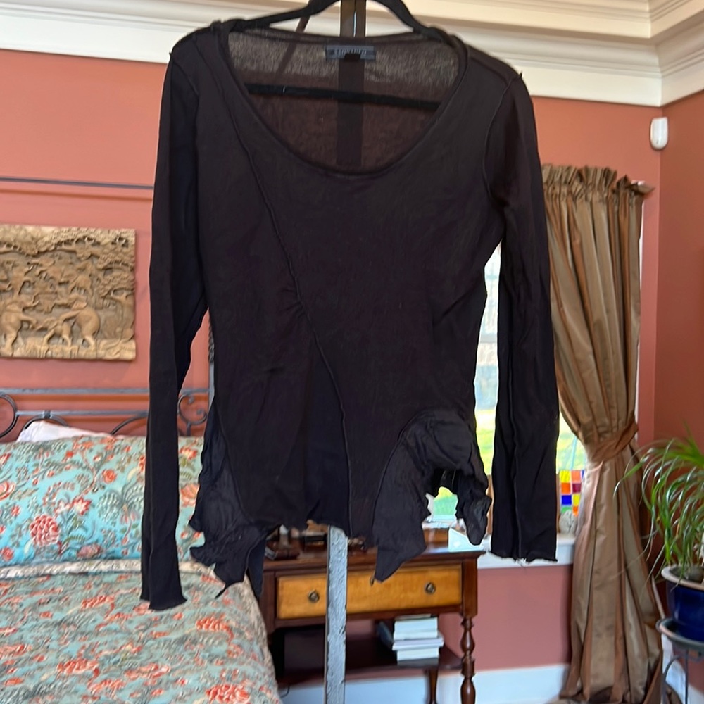 Brown scoop neck sweater -size 10